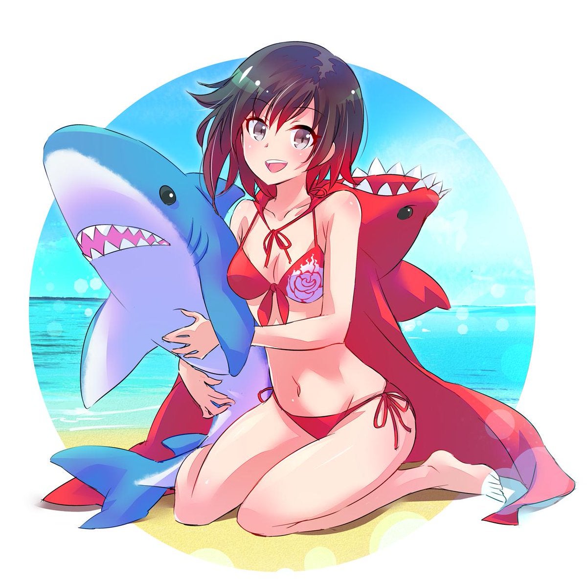 Luna reccomend rwby ruby rose the beach