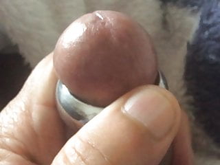 Cock glans ring sounding and