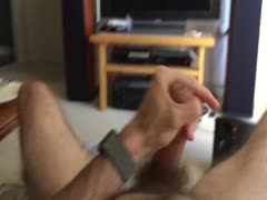 Foreskin play wank with moaning