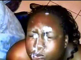 Bdsm african girl blowjob cock load cumm on face