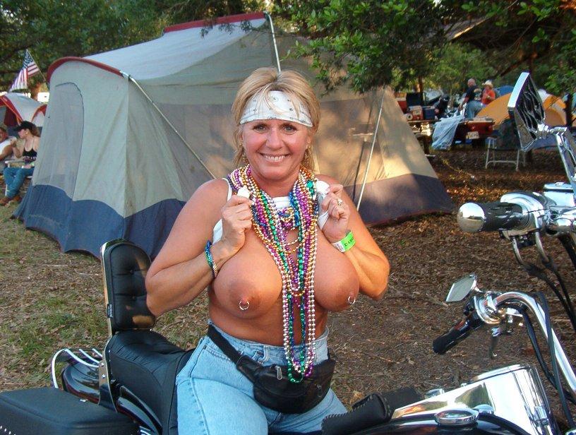 Biker wife tits