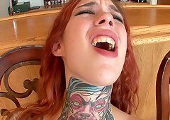 Neptune reccomend tattooed slave lick cock and facial