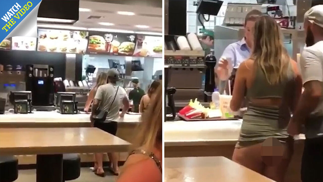 best of Girlfriend burger queue fuck waiting tries