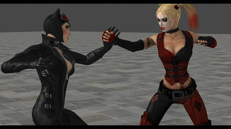 Mouse reccomend catfight catwoman harley quinn
