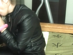 Room S. reccomend webcambabe levia black leather jacket