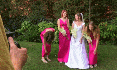 Fucking teen bridesmaid after wedding