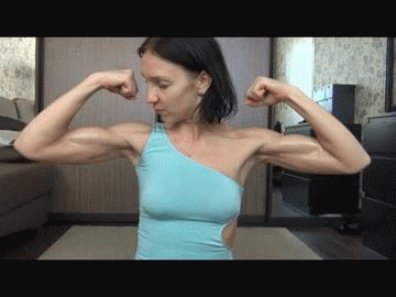 Husky recommendet girl biceps sexy flexing