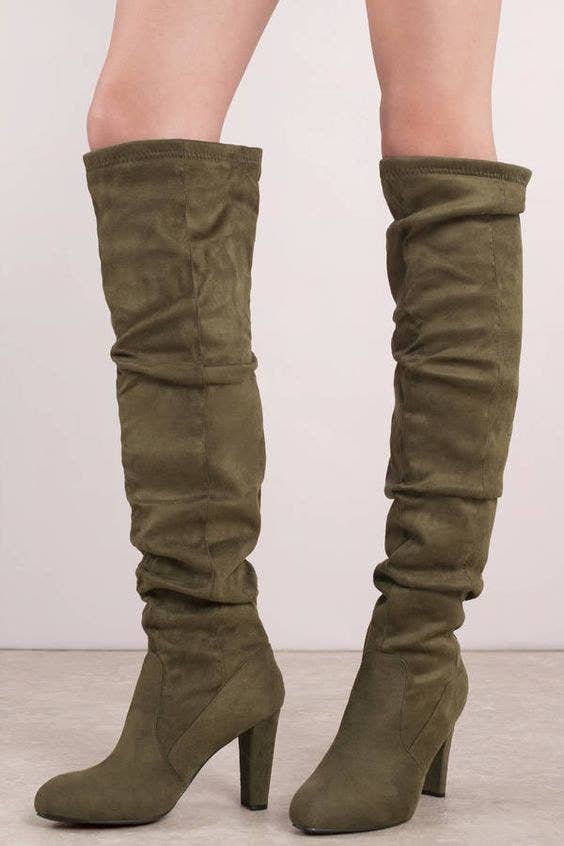 Jetson reccomend girl studded thigh high boots takes