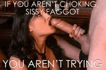 best of Black sissy cock chokes