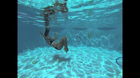 Youtube mother swimming underwater