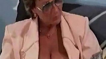 Horny busty businesswoman gets what wants