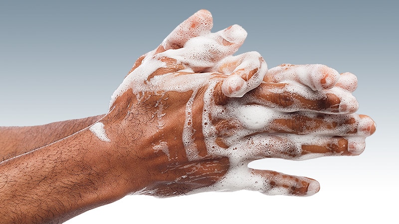 Show sanitise your dirty hands amidst