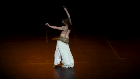 Belly dance performed indian girl from