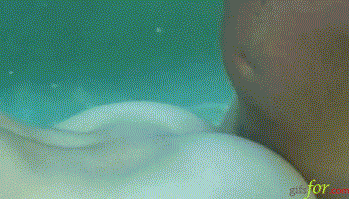 Cute babe fucking underwater part