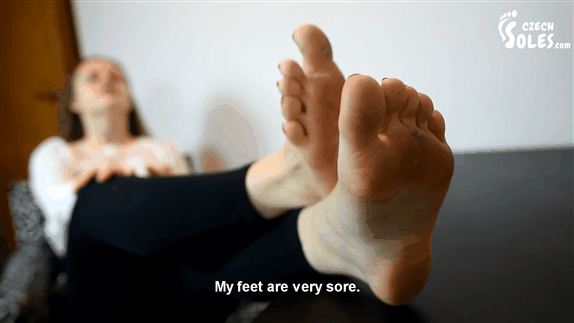 Massage tired feet