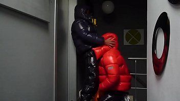 German woman with down jacket fetish