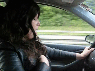 best of While driving horny