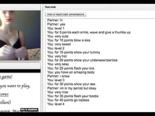 Naughty girl plays omegle game